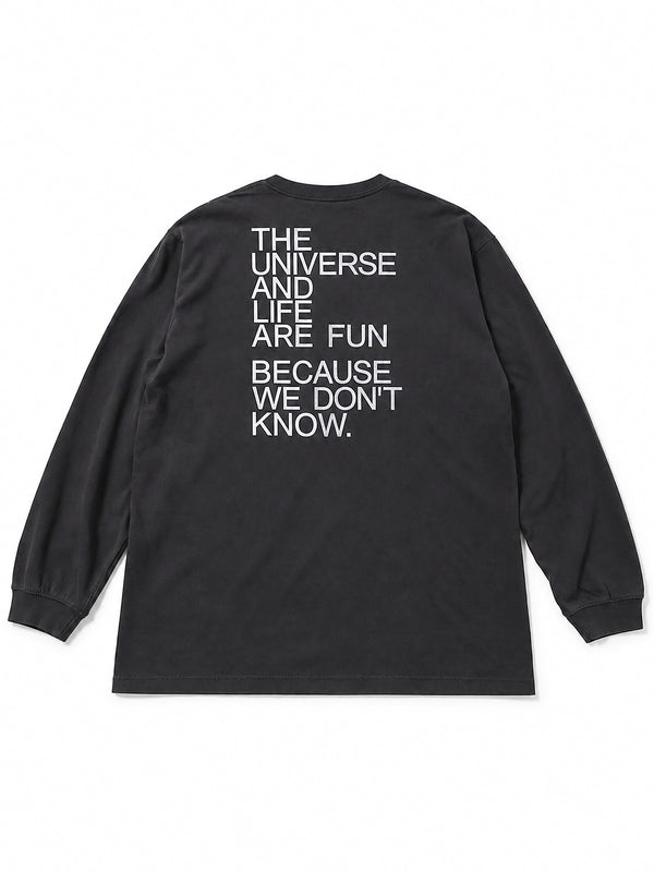 LIFE Long Tee - ヴィンテージブラック - SPACE SOUVENIR