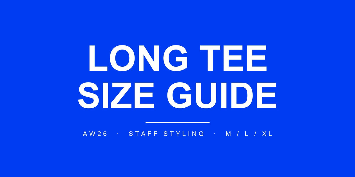LONG TEE SIZE GUIDE — SPACE SOUVENIR AW26
