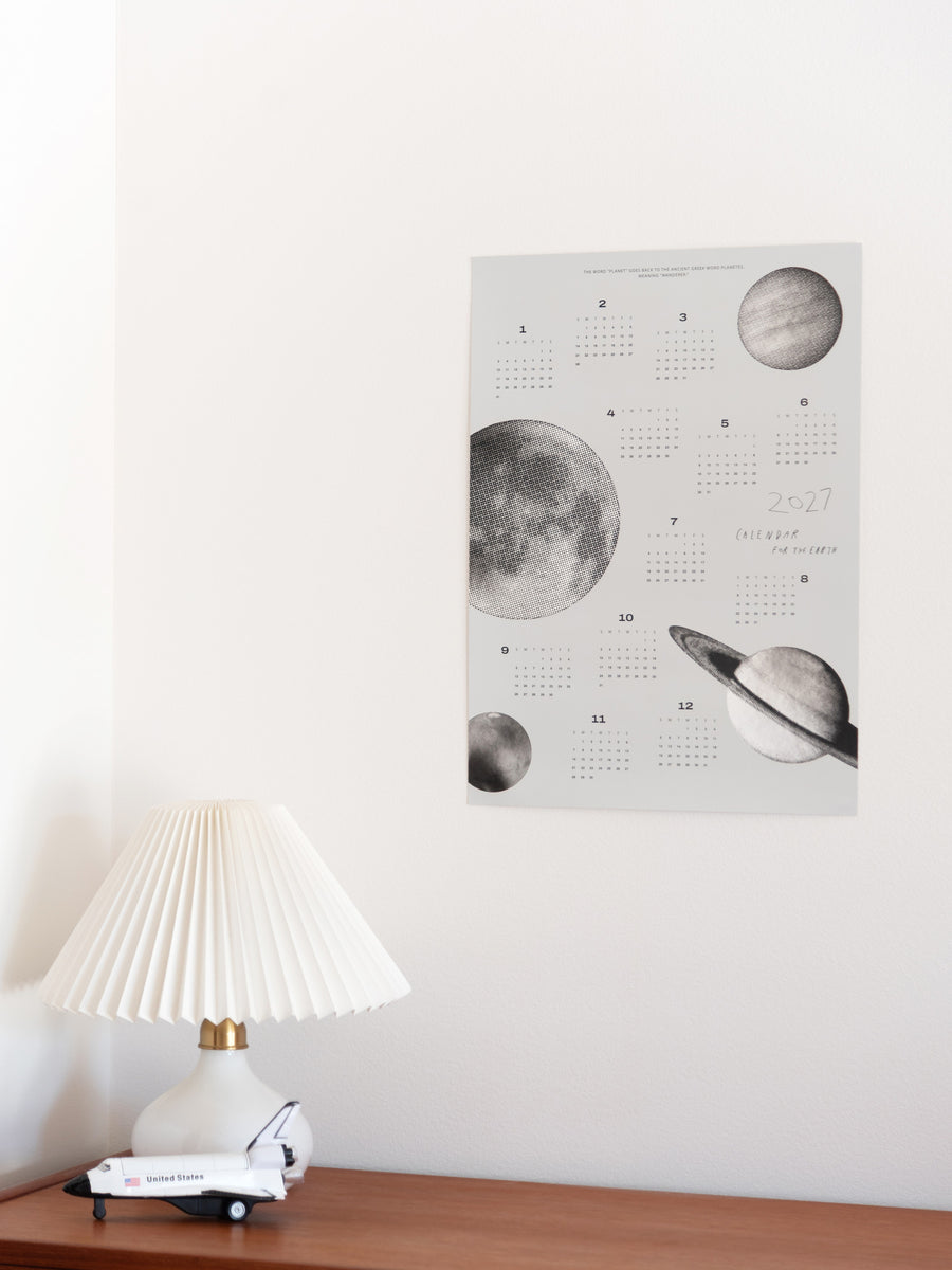 2027 CALENDAR FOR THE EARTH - SPACE SOUVENIR