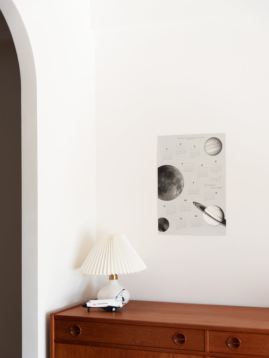 2027 CALENDAR FOR THE EARTH - SPACE SOUVENIR