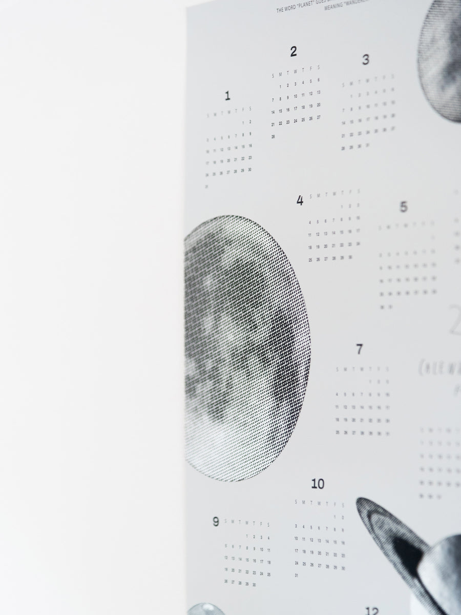 2027 CALENDAR FOR THE EARTH - SPACE SOUVENIR