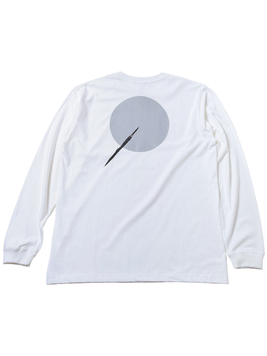 BACK TO THE MOON Long Tee - ホワイト - SPACE SOUVENIR