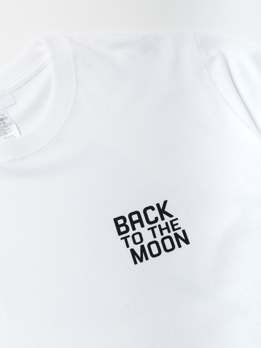 BACK TO THE MOON Long Tee - ホワイト - SPACE SOUVENIR