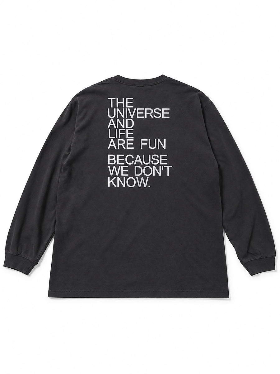 LIFE Long Tee - ヴィンテージブラック - SPACE SOUVENIR