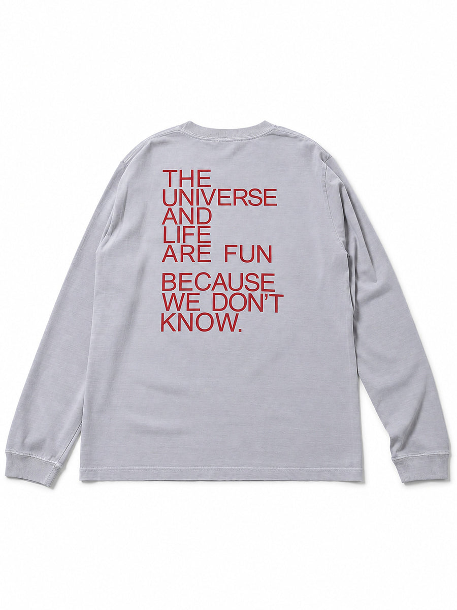 LIFE Long Tee - ヴィンテージグレー - SPACE SOUVENIR