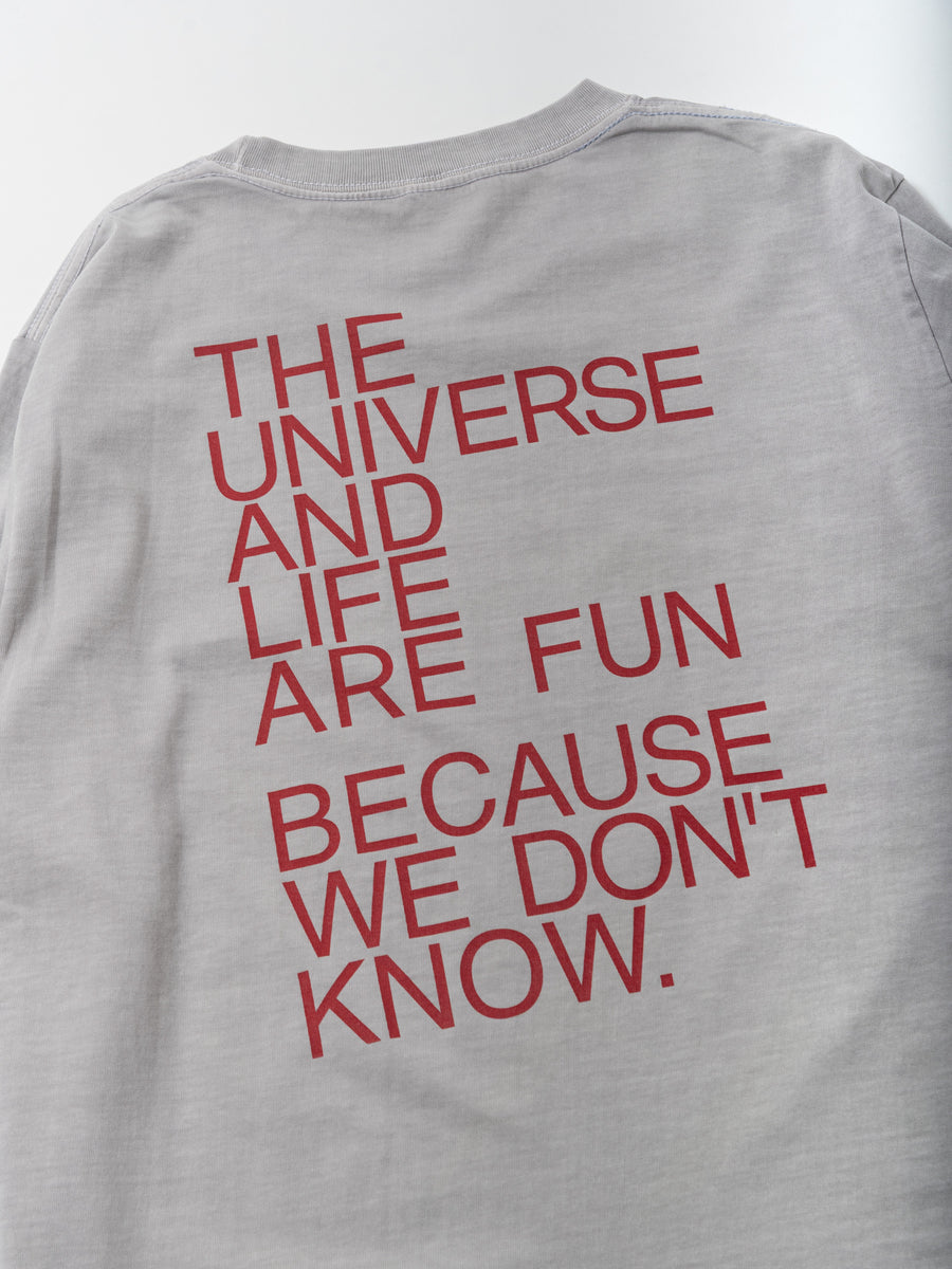 LIFE Long Tee - ヴィンテージグレー - SPACE SOUVENIR