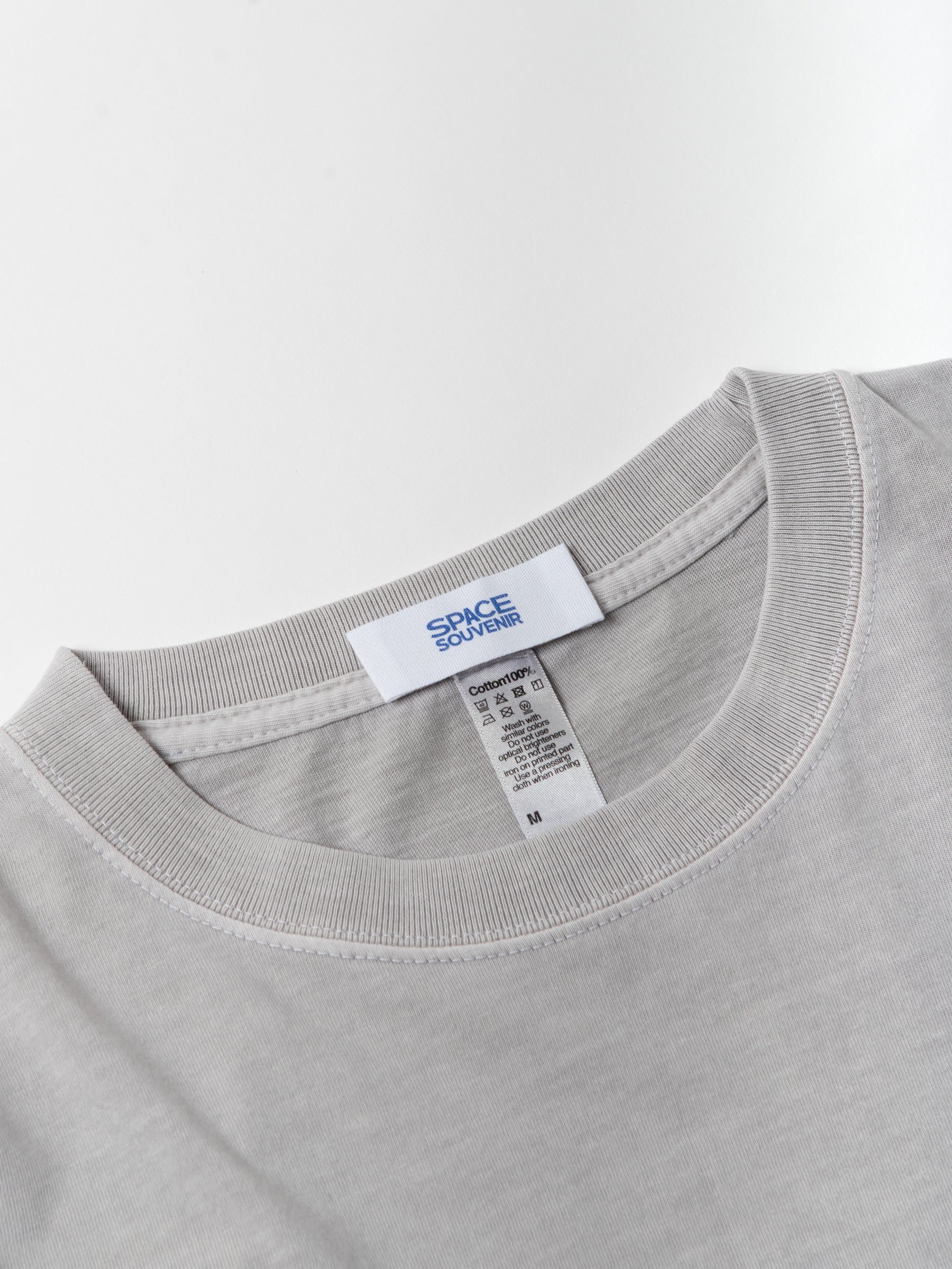 【新品未使用】YENN CURVE FORM LONG TEE GRAY LIFE Long Tee / VINTAGE GRAY｜宇宙デザイン ロングスリーブTシャツ