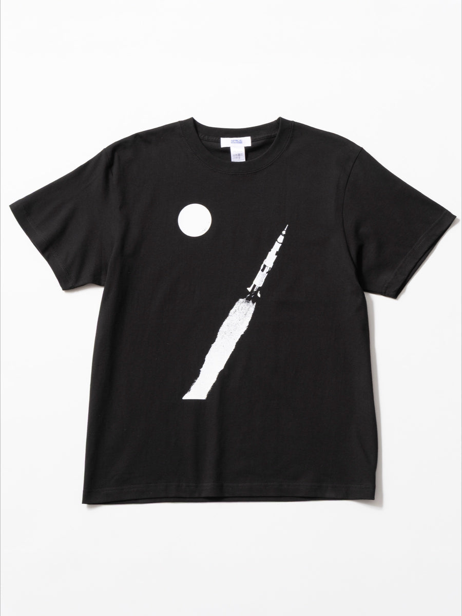 To the moon again Tee - ブラック - SPACE SOUVENIR