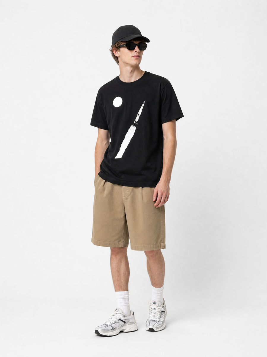 To the moon again Tee / BLACK